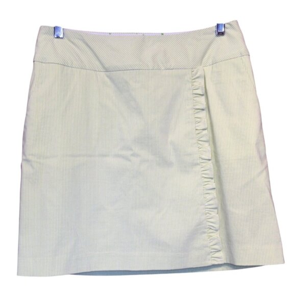 Swing Control Womens Striped Tennis Pickleball Skort Size 8 Faux Wrap Coquette - Picture 1 of 9